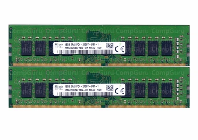 Оперативна пам'ять для ПК Hynix DDR4 32GB (2x16GB) 2400MHz UDIMM 2Rx8 PC4-2400T (HMA82GU6AFR8N-UH)