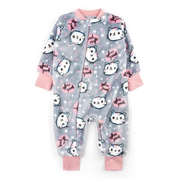 Теплий комбінезон для дівчинки з принтом Bubble Bunny Dexter`s 92 Рожевий (d1204-72-92-sm)