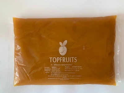 Фруктовое пюре Topfruits Манго-Маракуйя Фасовка - 1,5 кг