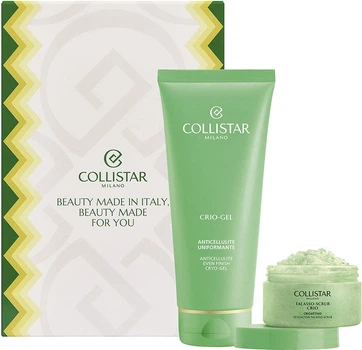 Zestaw do pielęgnacji ciała Collistar Crio-żel antycellulitowy 200 ml + Peeling do ciała złuszczający 150 g (8015150011204)