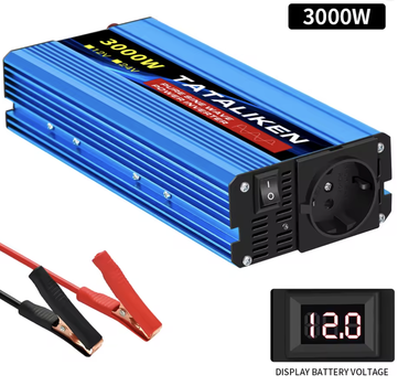 Инвертор Tataliken 3000W Pure Sine Wave 12V220V преобразователь напряжения с чистой синусоидой для котла, холодильника и бытовой техники