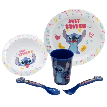 Набор посуды для микроволны Disney Stitch Palms 5 шт