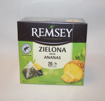 Чай зелений Remsey зі смаком ананаса 20п.