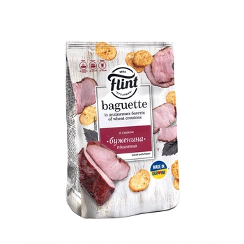 Сухарики Flint Baguette 100г Буженина
