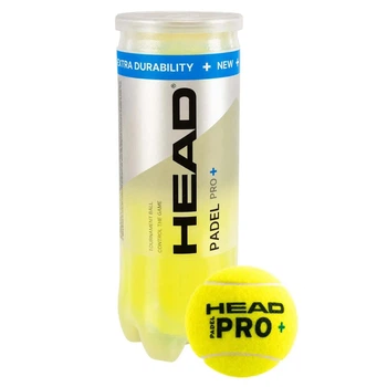 Мячи для падел-тенниса профессиональные Head Padel Pro+ 3 шт в тубе Салатовые