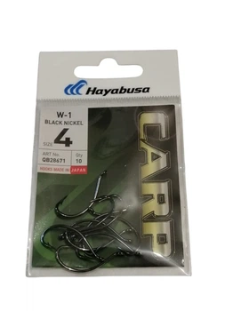 Гачки коропові Hayabusa W1 Black Nickel N° 4