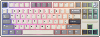 Klawiatura przewodowa RK ROYAL KLUDGE R87 Pro RGB Cream Switch Half Grey (RK-R87PRO-HALFGY-CRMSW-US)