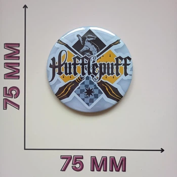 Значок Гарри Поттер Пуффендуй Harry Potter Hufflepuff 7,5 см (21729)