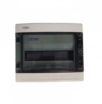 Пластиковий щит TOMZN HA-12 (12мод, до 400В AC, IP65, колір сірий, габарити: 260 х 300 х 140 мм)