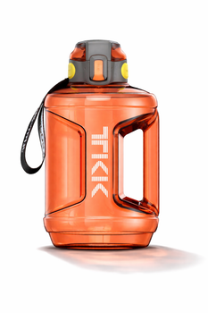 Спортивна пляшка TKK 2300 мл (2.3 л) — Теракотовий Tritan BPA-free, ударостійка еко-пляшка з ручкою та клапаном