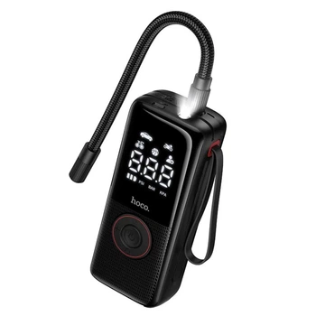 Компрессор автомобильный Hoco ZP18 беспроводной 4000mAh Black (6942007673303)