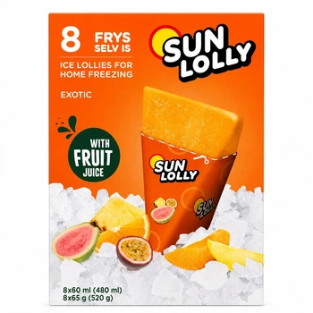 Морозиво рідке SUN LOLLY Екзотика 8х60мл И271