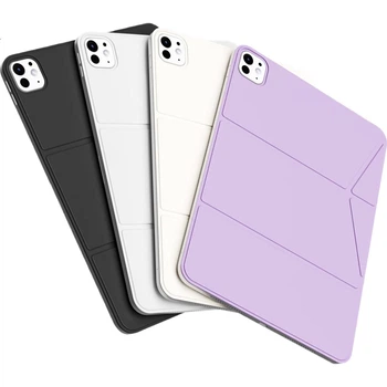 Ультратонкий магнитный чехол Zoyu для Apple iPad 11 2025 года с чипом A16, совместим с iPad 11/10, защитный чехол с магнитами, премиальный черный цвет.