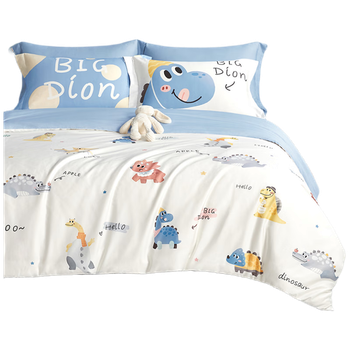 Комплект детского постельного белья Beyond Kids из хлопка, Динозавры, 90 см