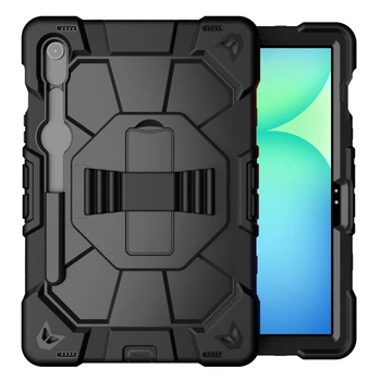 Протиударний чохол Hard Shell Tank з підставкою на 360° та тримачем руки для Samsung Galaxy Tab S10 FE 10.9" (5G SM-X526 / Wi-Fi SM-X520) Чорний