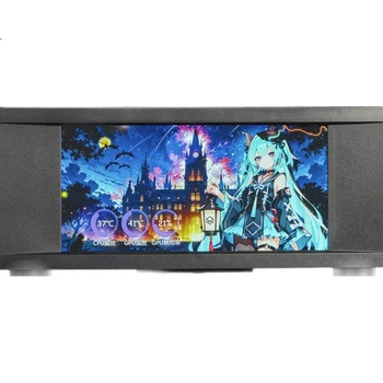 Корпус для игрового компьютера PADO Yinglong Cangming Display Version, черный, материнская плата M-ATX, система водяного охлаждения 360 мм, дополнительный 6-дюймовый ЖК-экран с панорамным обзором 270°, видеокарта 5090.