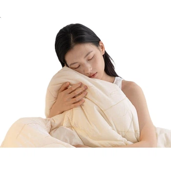 Ковдра Luolai Home Textiles Deep Sleep, Class A, 100% бавовна, машинне прання, тепла, весна/осінь, жовта, 220*250 см