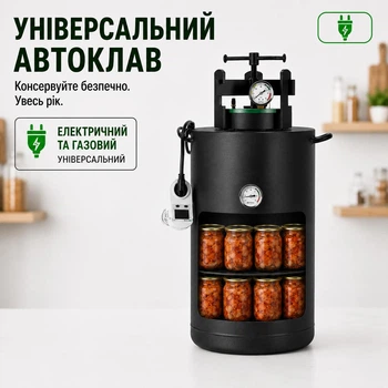 Автоклав для домашнего консервирования универсальный (електро и газ) на 40л