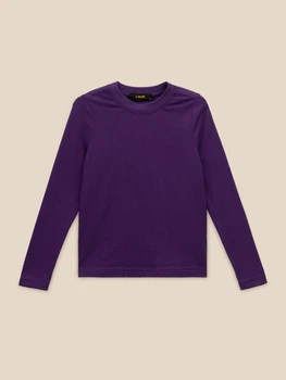 Лонгслів однотонний для хлопчика LAWA BBC02316-1 110 см Сливовий shop (2000999677830)