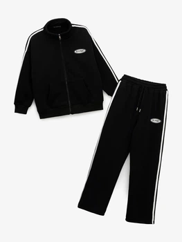 Костюм світшот+штани для дівчинки GENUA G01326-0016 134 см Чорний shop (2000999640308)