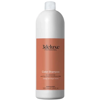 Шампунь 3deluxe Professional Color Shampoo 1000 мл для фарбованого волосся з молоком солодкого мигдалю та інжиром