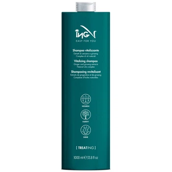 Шампунь ING Professional Treating Vitalizing Shampoo зміцнювальний проти випадіння волосся з женьшенем та імбирем 1000 мл
