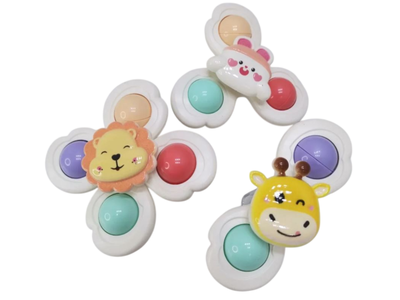 Набор погремушки-спинеров на присосках Baby Rattle, KLQ 529 C-4