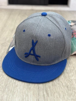 Кепка снепбек (Snapback) Atlanta Braves Серый с синим 56-61р (9102)