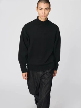 Вязаный свитер UNIQLO 1159853144 (Черный L)