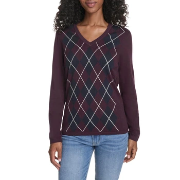 Женский свитер Tommy Hilfiger кофта 1159863536 (Фиолетовый S)
