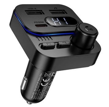 FM модулятор BOROFONE BC61 Bluetooth + Fast Charger 45W + PD Черный