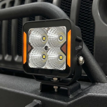 LED фара додаткова W0120F-P8 EA Light X 20W ближнє світло з поворотом (03651)