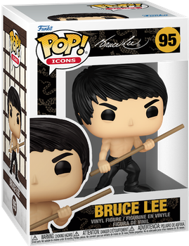 Фигурка Funko Pop! Icons: Bruce Lee — #95 Брюс Ли с шестом Бо (Bruce Lee with Bo Staff)