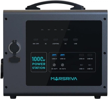 Зарядная станция Marsriva MP10 / 1000 Вт / 1176 Вт⋅ч / LiFePO4 (MP10V2_MARSRIVA)