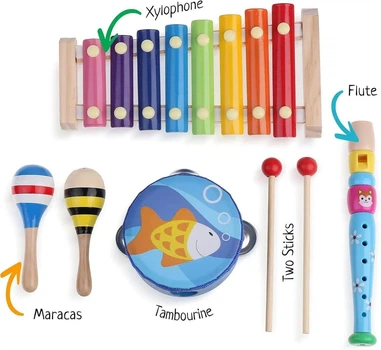 Набір музичних інструментів Boxiki Kids Musical Instrument Set, 16 предметів