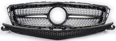 Передняя решетка Diamond Silver для Mercedes CLS C218 2011-2018 гг