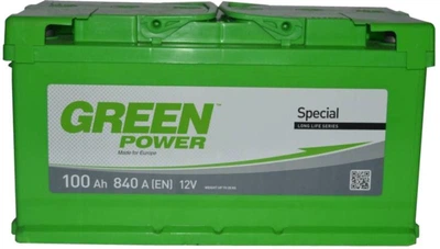 Акумуляторна батарея GREEN POWER 6СТ-100АЗ (0) (L5) 840А 12V (E)