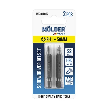 Набір біт MOLDER, PH1x50мм, 2шт в блістері