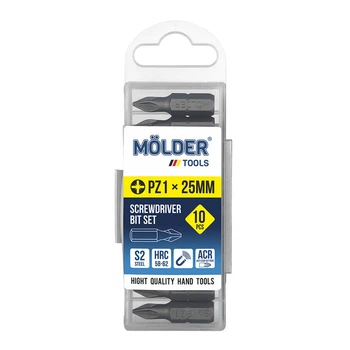 Набір біт MOLDER, PZ1x25мм, 10шт в пл. упаковці,