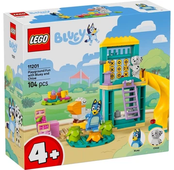 Конструктор LEGO Bluey Веселощі з Блуї та Хлоєю на ігровому майданчику (11201)