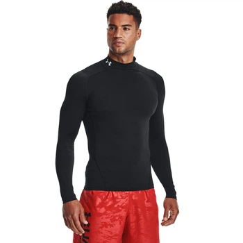 Чоловіча компресійна футболка HG Armour Mock LS чорна XL - Under Armour