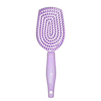 Расчёска для волос массажная продувная Salon Professional с нейлоновой щетиной 98290 SL, Pink Розовая