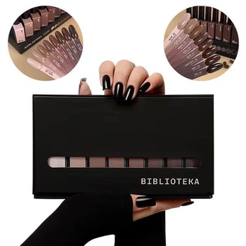 Набір гель-лаків Biblioteka Gel Polish Set Mono Brown № 33-40 10 мл