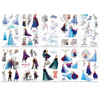 Набор временных татуировок "Холодное сердце" Fresh Tattoo frozen-tattoo-mini-set-1-10, 10 штук, размер 12 × 7 см
