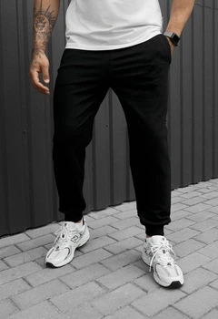 Мужские Спортивные Штаны Стаф Черные С Логотипом Staff Go Logo Black M (401502)