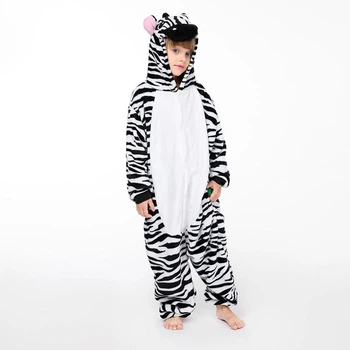 Пижама детская Кигуруми Для Детей И Подростков Зебра черно белая Kigurumi 110 (100-110) (369165)