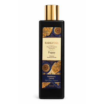 Гіпоалергенний шампунь для цуценят Bark&Tail - Puppy Ukrainian Botanical Formula, 250 мл