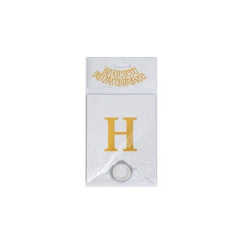 Гирлянда с флажками "Happy Birthday" MK 5955(White) белый