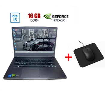 Ігровий ноутбук MSI Thin 15 B13VE / 15.6" (1920x1080) IPS / Intel Core i5-13420H (8 (12) ядер по 2.1 - 4.6 GHz) / 16 GB DDR4 / 512 GB SSD / nVidia GeForce RTX 4050, 6 GB GDDR6, 96-bit / WebCam б/в + Подарунок Мишка та килимок
