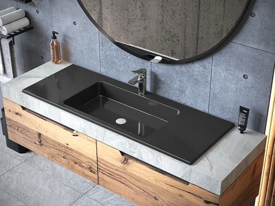 Раковина, умывальник врезной Luxor Forte Low 120 Black